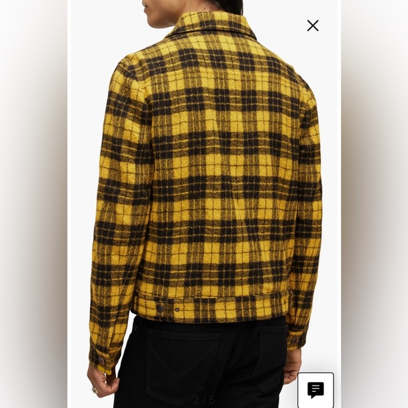 John Varvatos Searcy Plaid Blouson Wool Jacket. Size EU 50 USA 40 medium - Picture 14 of 15